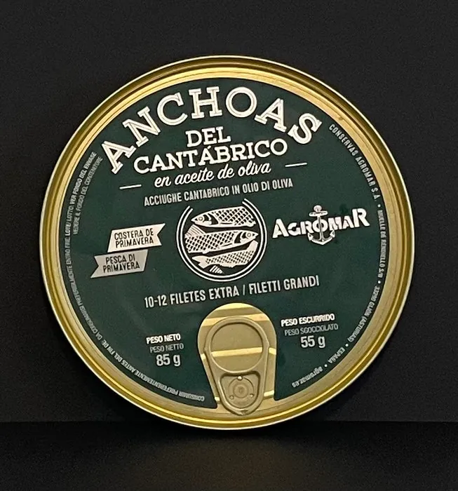 Anchoas del Cantábrico 10-12 filets extra